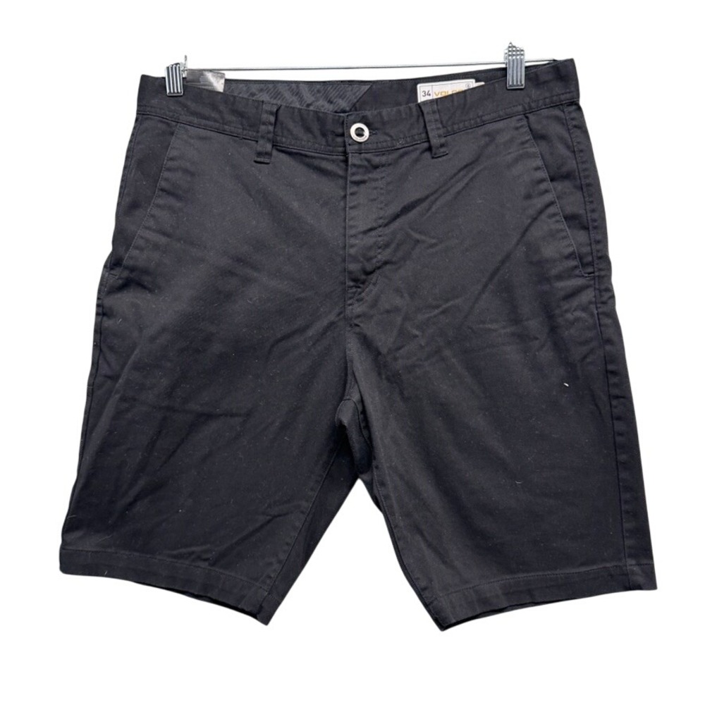 Volcom Frickin Modern Fit Stretch Chino Pants Black Mens 34 A0911601